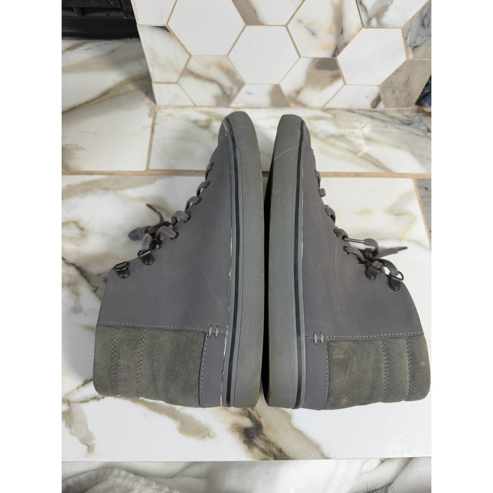 UGG Hoyt Waterproof High Top Sneaker Mens 9.5 Grey Leather Suede 1012615 - Picture 9 of 10